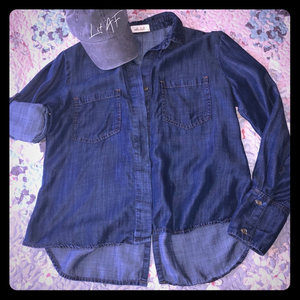 Bella Dahl chambray button down top